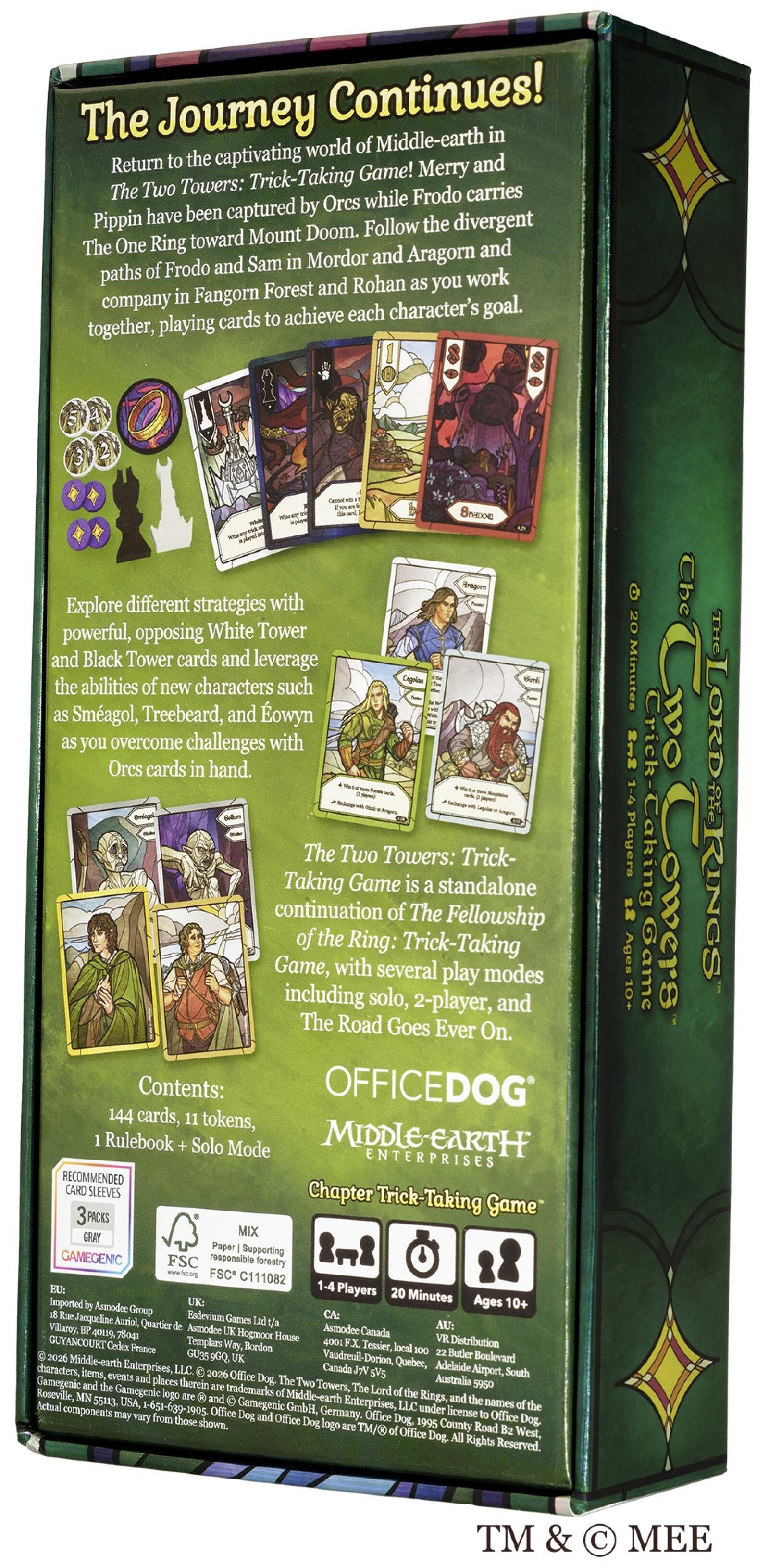 The Lord of the Rings : The Two Towers Trick Taking Game